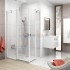 Душевой уголок Ravak Chrome CRV2+CRV2 80 x 110 см профиль белый, стекло Транспарент