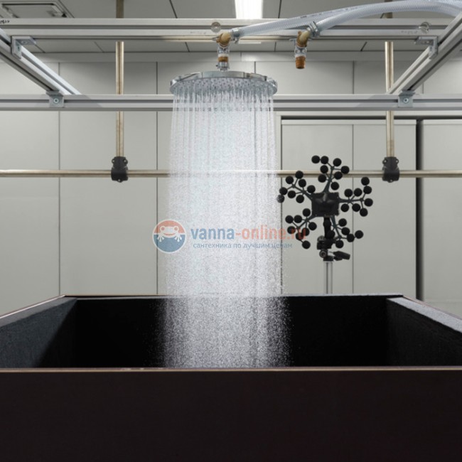 Верхний душ Hansgrohe Raindance S 240 1j PowderRain с потолочным подсоединением 10 см 27620000, хром Верхний душ Hansgrohe Raindance S 240 1j PowderRain с потолочным подсоединением 10 см 27620000, хром