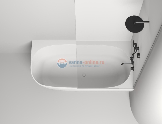 Ванна из искусственного камня Salini S-stone Sofia Corner R 170х85х59 102524M, белая матовая Ванна из искусственного камня Salini S-stone Sofia Corner R 170х85х59 102524M, белая матовая