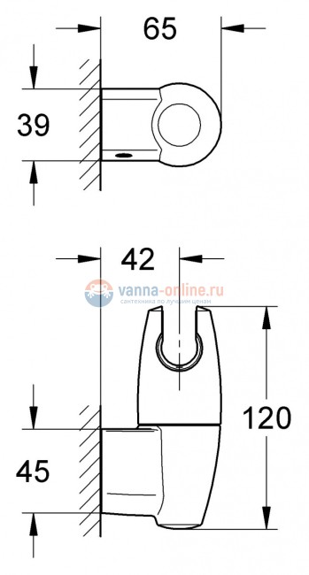 Держатель душа Grohe Movario 28401000
