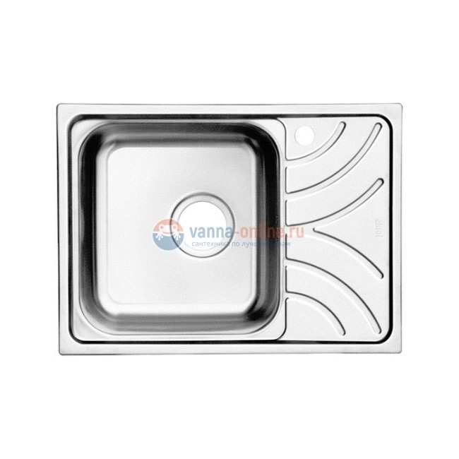 Кухонная мойка Iddis Arro  60.5 x 44 x 18 см, 1 чаша, нержавеющая сталь, полированная