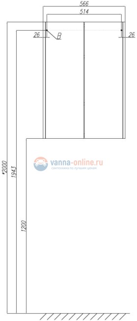 Шкаф двустворчатый Акватон Йорк, 1A171303YOAY0, белый/выбеленное дерево Шкаф двустворчатый Акватон Йорк, 1A171303YOAY0, белый/выбеленное дерево