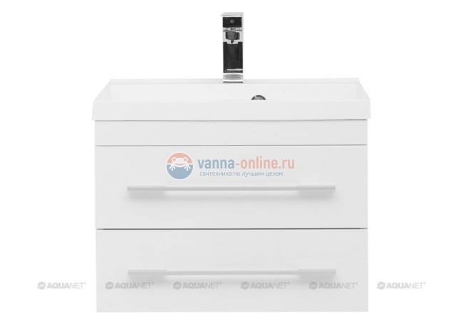 Тумба с раковиной Aquanet Нота 58 (005) 00171483, цвет белый