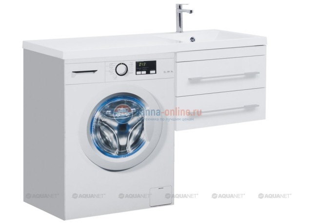 Тумба с раковиной Aquanet Нота 58 (005) 00171483, цвет белый