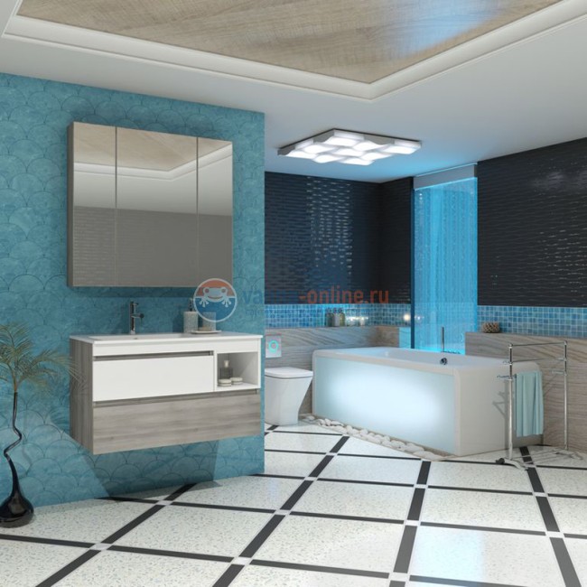 Зеркальный шкаф Opadiris Smile Фортуна 90 Зеркальный шкаф Opadiris Smile Фортуна 90