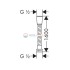 Шланг для душа Hansgrohe 28266000 Metaflex C, 1,60 м Шланг для душа Hansgrohe 28266000 Metaflex C, 1,60 м