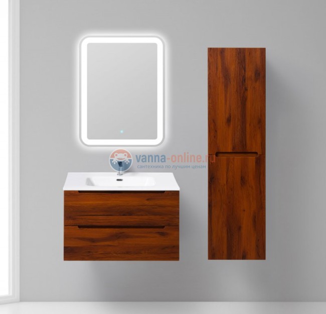 Пенал Belbagno Etna-1500-2A-SC-RC-P-R 40 см подвесной, петли справа, цвет вишневый дуб (rovere ciliegio)