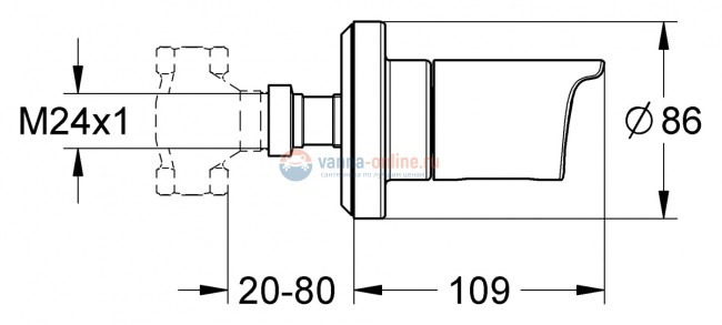Переключатель потоков Grohe Grohtherm 2000 NEW 19243001 Переключатель потоков Grohe Grohtherm 2000 NEW 19243001