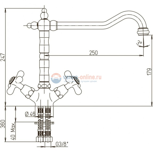Смеситель для кухни Paini Liberty Смеситель для кухни Paini Liberty