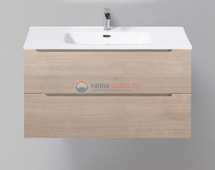 Тумба под раковину BelBagno Etna ETNA-900-2C-SO-RG-P 90 см, подвесная, цвет серый дуб (rovere grigio)