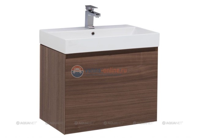 Тумба с раковиной Aquanet Нью-Йорк 70 00203946, цвет орех