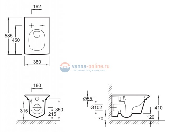 Подвесной унитаз Jacob Delafon Stillness E1303-00 крышка микролифт Подвесной унитаз Jacob Delafon Stillness E1303-00 крышка микролифт