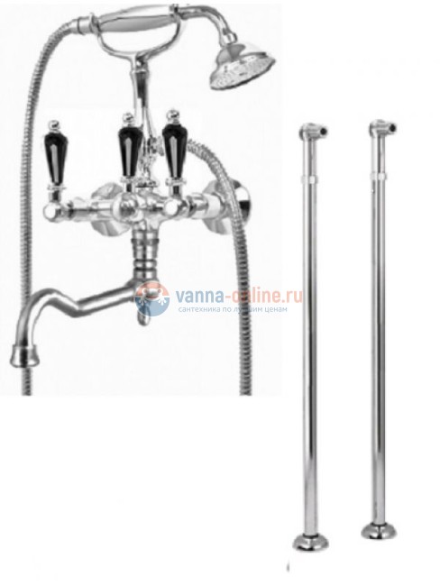 Смеситель Cezares Diamond VDP2-03/24-Sw цвет золото, ручки Swarovski