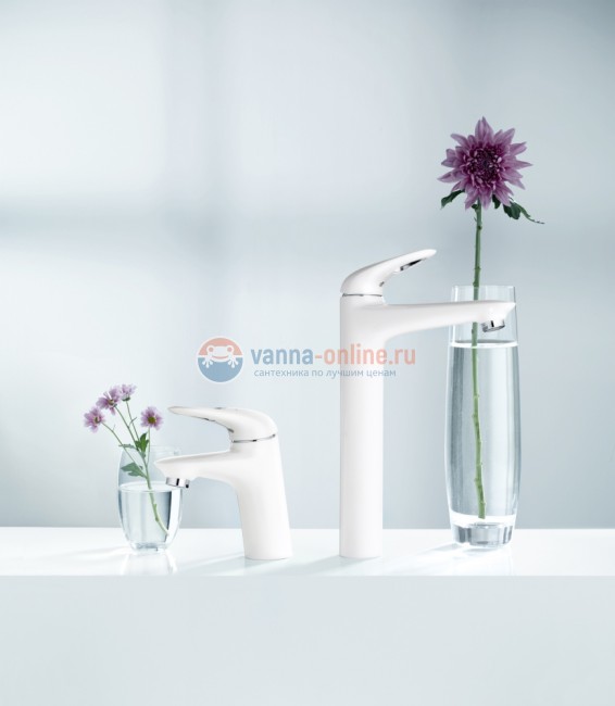 Смеситель для раковины Grohe Eurostyle 2015 23570LS3, высокий, белая луна Смеситель для раковины Grohe Eurostyle 2015 23570LS3, высокий, белая луна