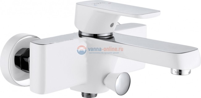 Смеситель D&K Berlin Steinbeis DA1433216 для ванны и душа, белый Смеситель D&K Berlin Steinbeis DA1433216 для ванны и душа, белый