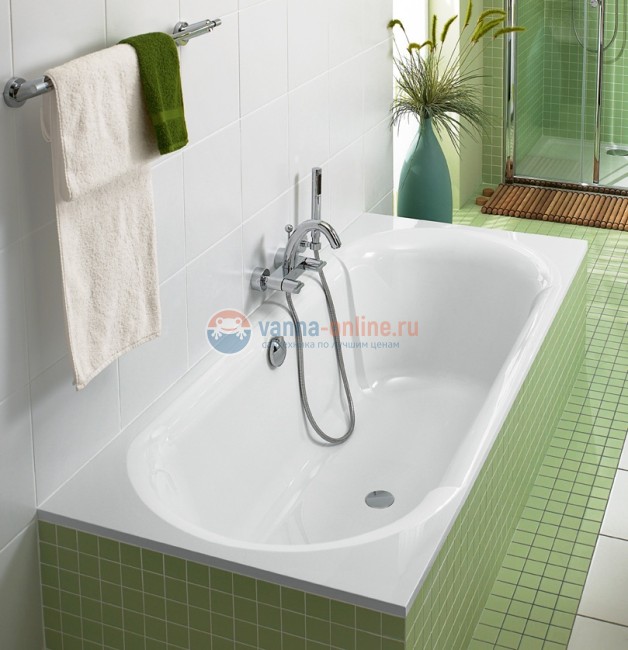 Ванна Villeroy&Boch Pavia UBQ180PAV2V-01, 180 x 80 см, Quaryl®, alpin