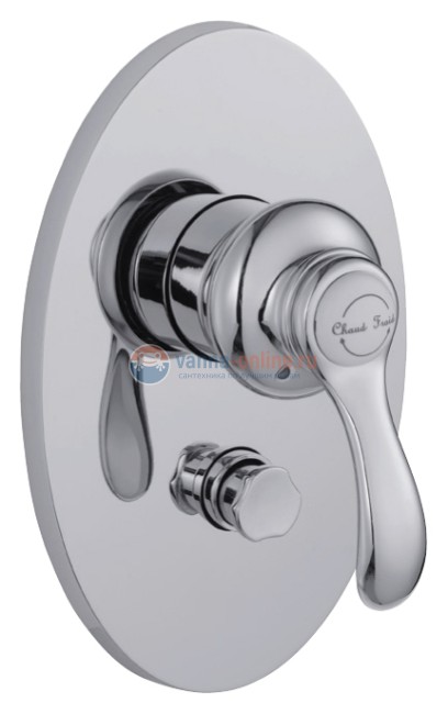 Смеситель Jacob Delafon Fairfax E98722-CP для ванны и душа, встраиваемый, внешняя часть Смеситель Jacob Delafon Fairfax E98722-CP для ванны и душа, встраиваемый, внешняя часть