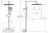 Душевая система Jacob Delafon Metro E26588-CP с термостатическим смесителем