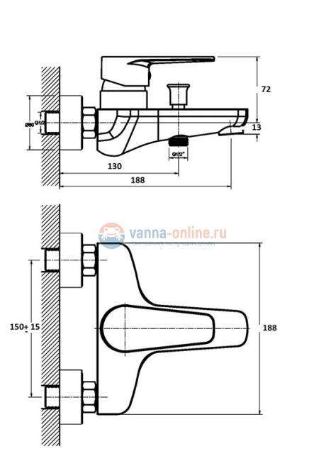 Душевая система Orange Flipo M23-933cr, хром