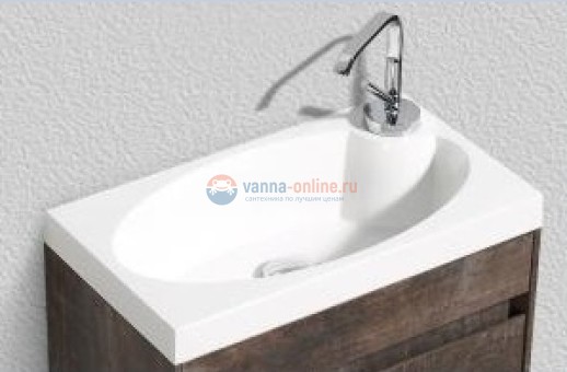 Раковина Belbagno BB-460-PM-LVB 46 см искусственный мрамор, белая Раковина Belbagno BB-460-PM-LVB 46 см искусственный мрамор, белая