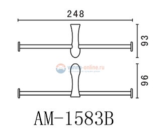 Бумагодержатель и полотенцедержатель Art&Max Elegant AM-1583B