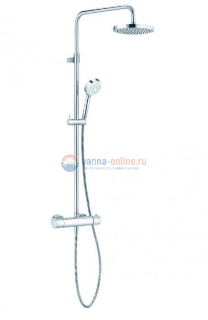 Душевая система Kludi Logo Dual Shower System 6809505-00 с термостатом, ручная лейка 1S