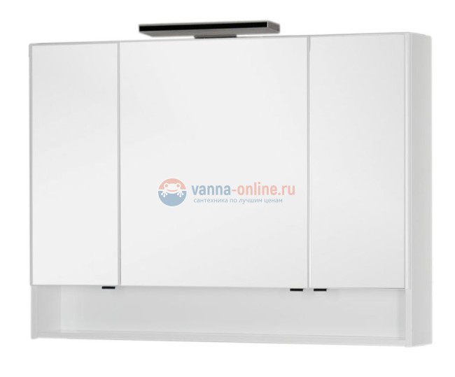 Зеркало-шкаф Aquanet Виго 120 00183400, цвет белый