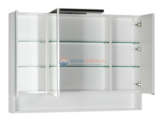 Зеркало-шкаф Aquanet Виго 120 00183400, цвет белый