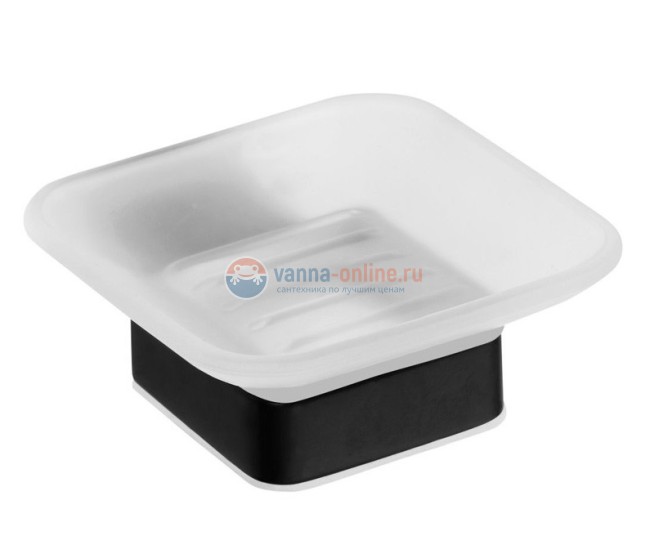 Мыльница Bemeta Nero 135008020 10.3 x 11.7 x 4.2 см настенная, черный