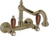 Смеситель Cezares FIRST-LLP-02-Nc для кухни, бронза, ручки орех