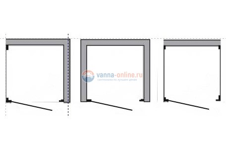 Душевая дверь Timo BT-629 85*185 см