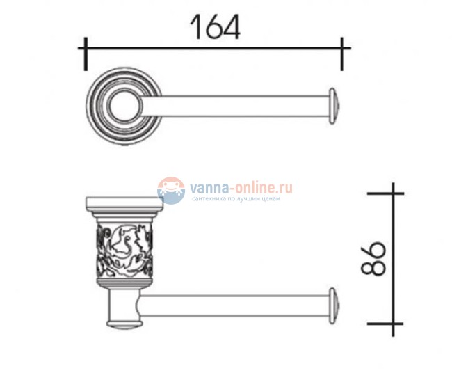 Бумагодержатель Schein Carving 7065028