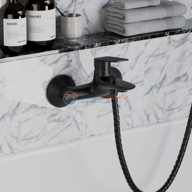 Смеситель для ванны Paini Laguna, черный