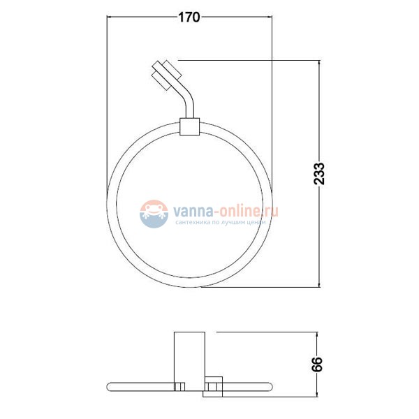 Полотенцедержатель Schein Watteau 125E1 Полотенцедержатель Schein Watteau 125E1