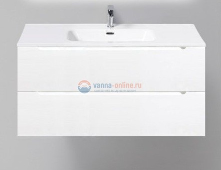 Тумба под раковину BelBagno Etna ETNA-1000-2C-SO-BL-P 100 см, подвесная, цвет белый глянцевый (bianco lucido)