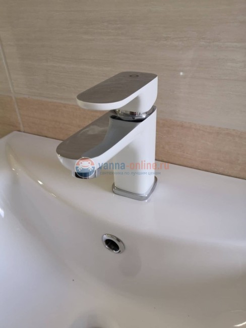 Смеситель для раковины Rav-Slezak Yukon YU126.5CB, хром/белый