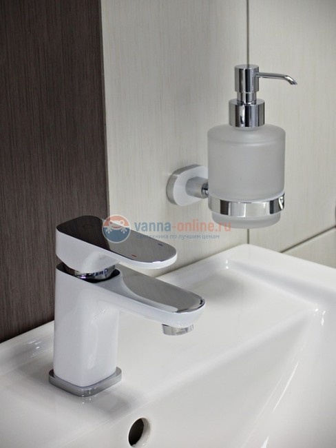 Смеситель для раковины Rav-Slezak Yukon YU126.5CB, хром/белый