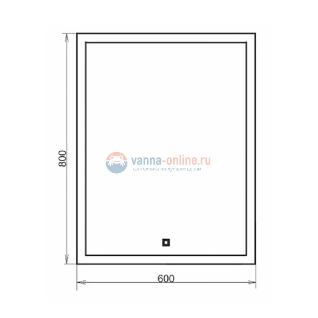 Зеркало Comfortу Гиацинт 60 с LED-подсветкой