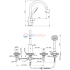 Смеситель для ванны/душа Ideal Standard CERALINE BC198AA