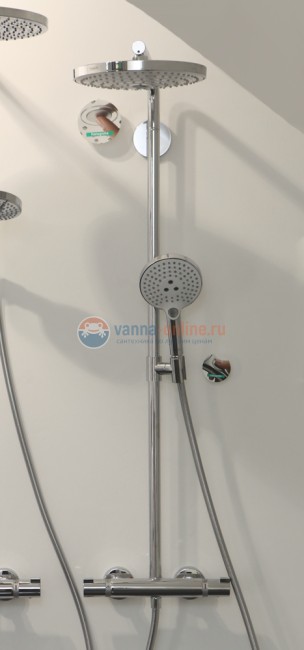 Душевая система Hansgrohe Raindance Select Showerpipe S240 2 jet 27129000, хром Душевая система Hansgrohe Raindance Select Showerpipe S240 2 jet 27129000, хром
