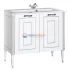 Тумба под раковину Aquanet Паола 90 00181762, цвет белый патина-серебро