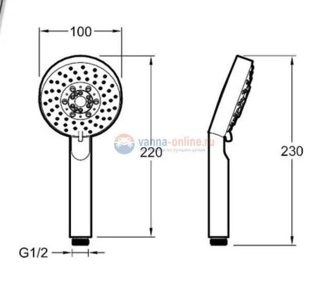 Ручной душ Jacob Delafon Brive E21756-CP 10 см Ручной душ Jacob Delafon Brive E21756-CP 10 см