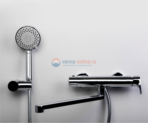 Смеситель WasserKRAFT BERKEL 4802L для ванны и душа с длинным изливом, хром Смеситель WasserKRAFT BERKEL 4802L для ванны и душа с длинным изливом, хром