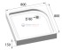 Душевой поддон BelBagno TRAY-BB-A-80-15-W 80 x 80 см с сифоном, квадратный Душевой поддон BelBagno TRAY-BB-A-80-15-W 80 x 80 см с сифоном, квадратный