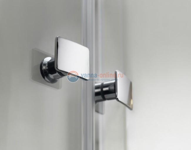 Душевой уголок Cezares CRYSTAL-S-A-2-100-C-Cr, 100 х 100 см, стекло прозрачное, цвет профиля хром