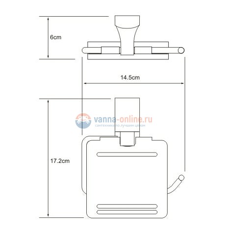 Держатель для туалетной бумаги WasserKRAFT Leine 5025WHITE, с крышкой