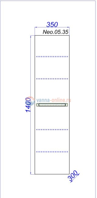 Пенал подвесной Aqwella Нео Neo.05.35 Пенал подвесной Aqwella Нео Neo.05.35