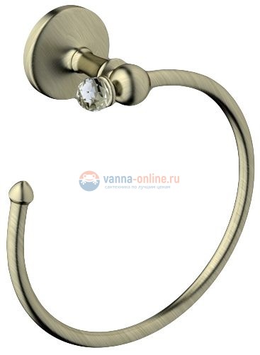 Полотенцедержатель Art&Max Antic Crystal AM-2680SJ-Br, бронза