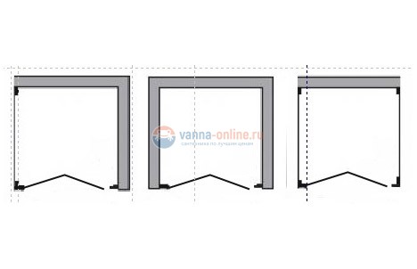 Душевая дверь Timo BT-639 85*185 см