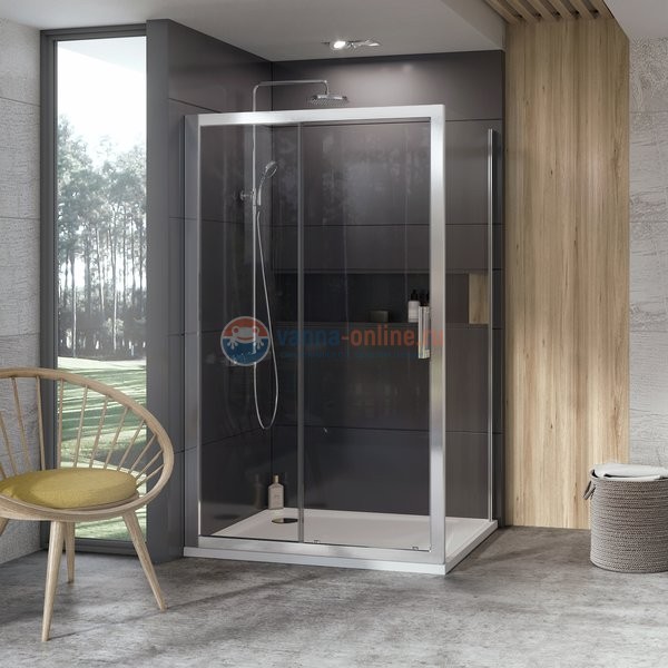 Неподвижная стенка Ravak 10° 10PS-80 9UV40U00Z1, сатин/транспарент Неподвижная стенка Ravak 10° 10PS-80 9UV40U00Z1, сатин/транспарент